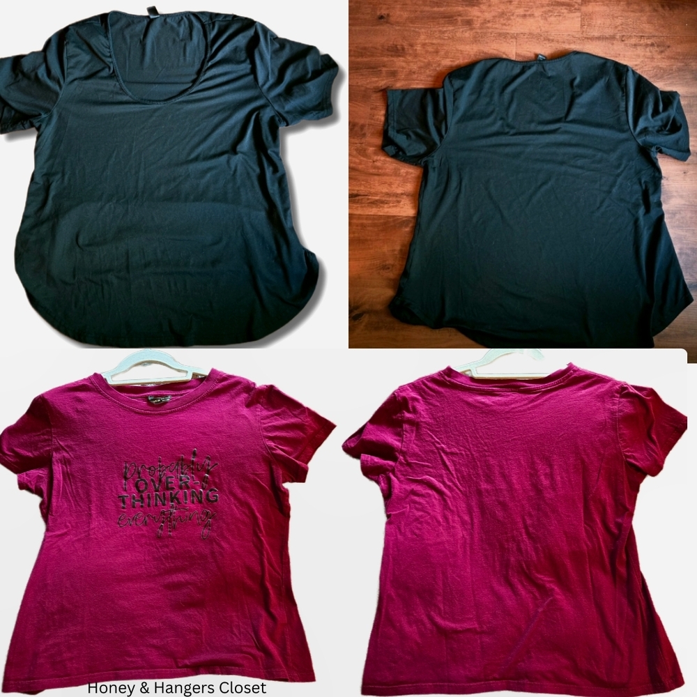 Set Of Two Womens T-Shirts - Size XXL/1XL